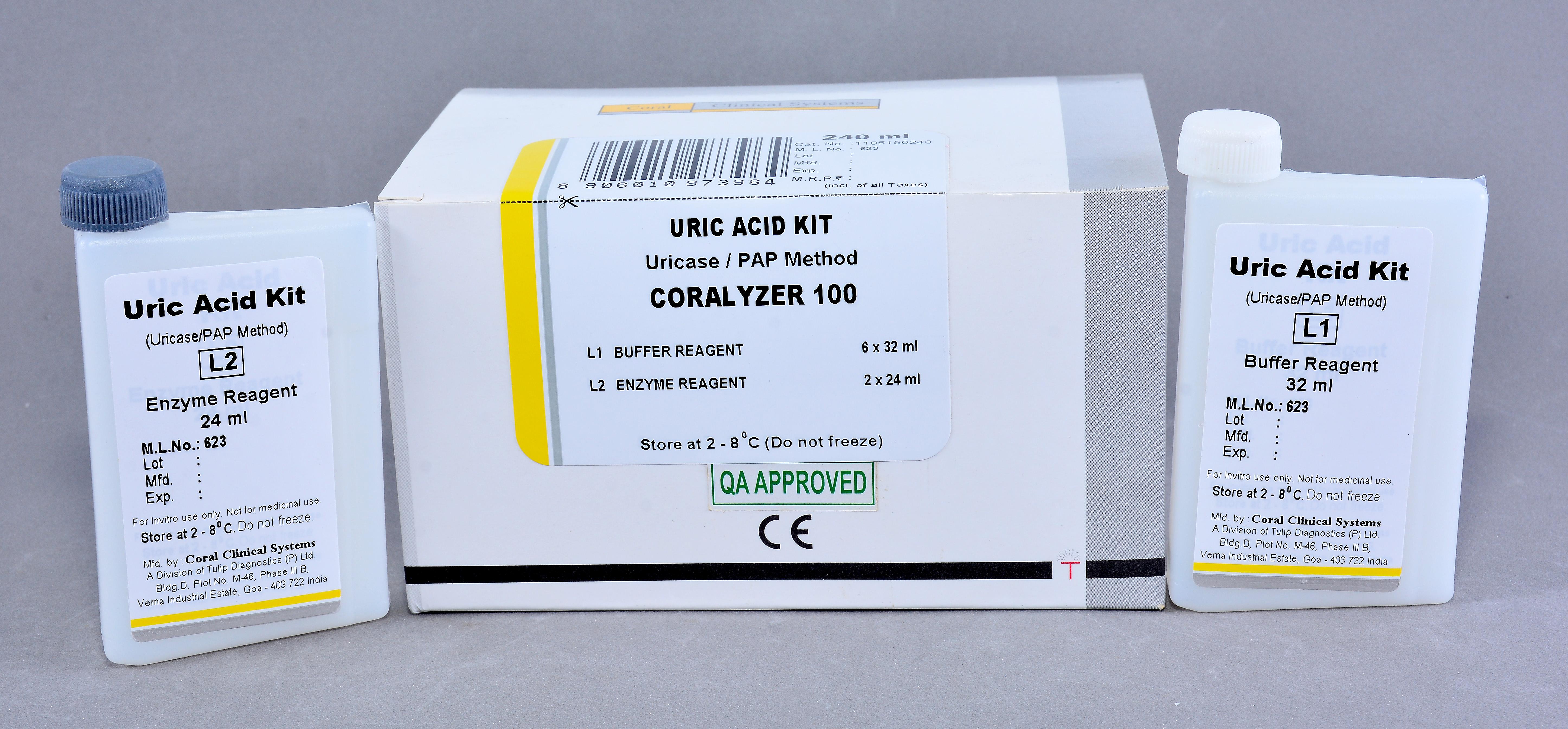 Coralyzer 100 System Pack Uric Acid